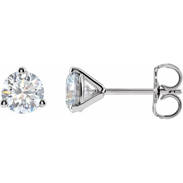 1 CTW Lab-Grown Diamond Studs 14K